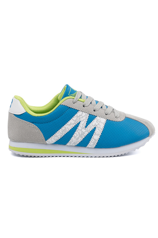 bleu-couleur grise chaussures de sport