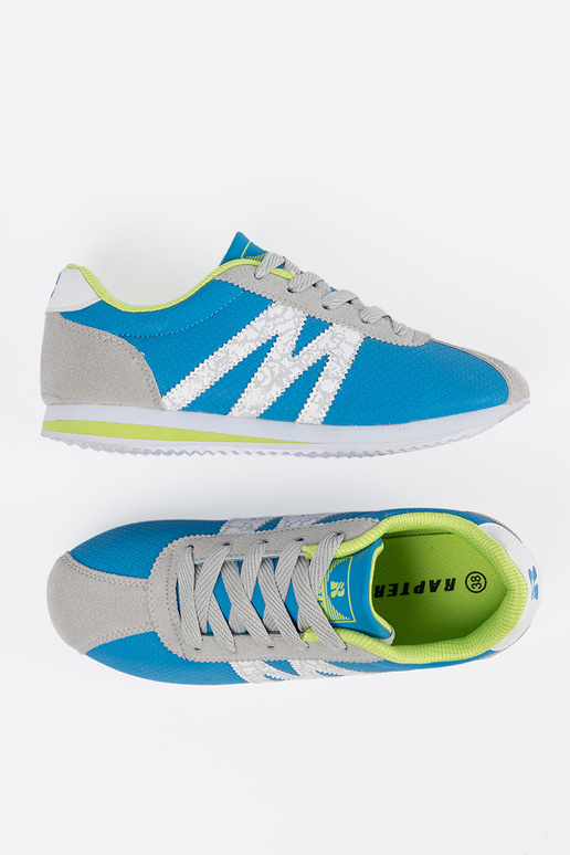 bleu-couleur grise chaussures de sport