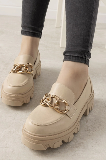 Mocassins sable sur semelle...