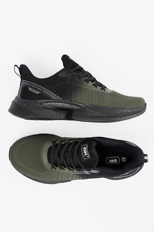 Mâle sombre couleur verte chaussures de sport Mâle sombre couleur verte chaussures de sport