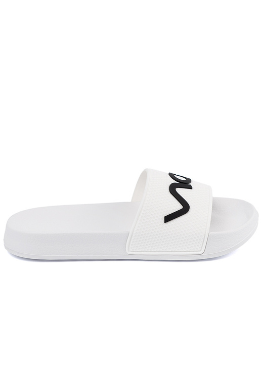 couleur blanche Chaussons avec une note