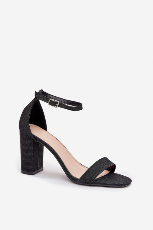 avec éclat Sandales à talons hauts pour femme couleur noire Kavina