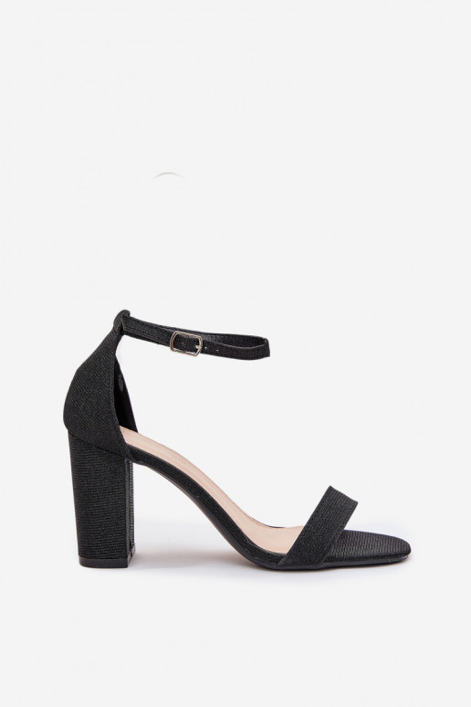 avec éclat Sandales à talons hauts pour femme couleur noire Kavina