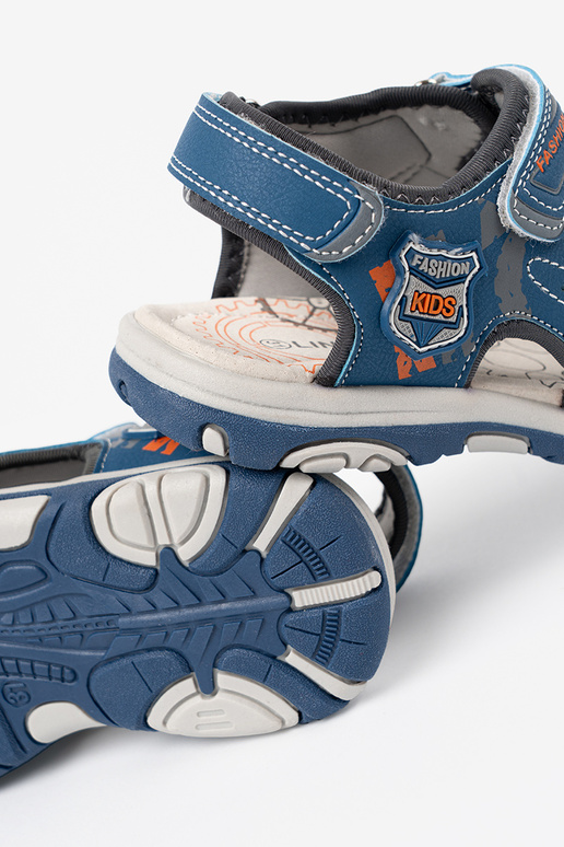 des sandales de garçon À kolorze bleum