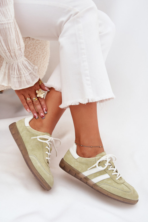 Faible Peau Chaussures modèle baskets Féminin Calcaire Ismina