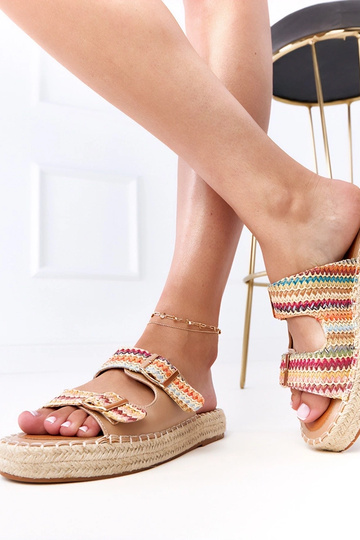 Chaussons bleus en dentelle avec sangles réglables Kliris 2