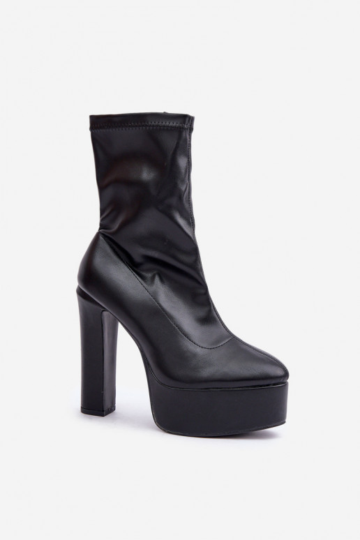 Bottes Sur des talons hauts Enregistrer et plateforme couleur noire Tennira Bottes Sur des talons hauts Enregistrer et plateforme couleur noire Tennira