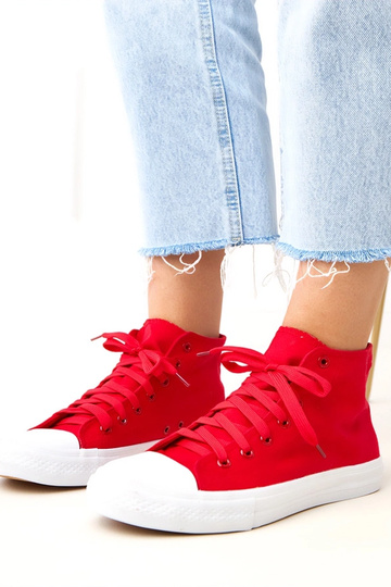 Baskets montantes rouges Ghanem
