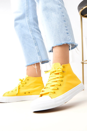 Baskets montantes jaunes Ghanem 2