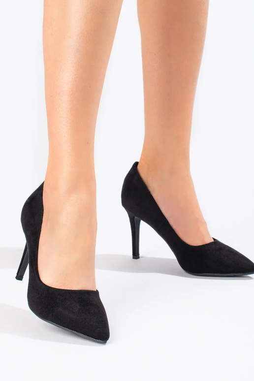 en daim couleur noire talons hauts en daim couleur noire talons hauts
