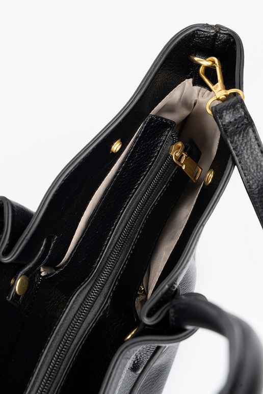 Un classique shopperka z fakturoÀanej skóry ekologicznej