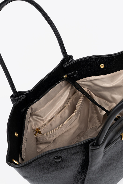 Un classique shopperka z fakturoÀanej skóry ekologicznej