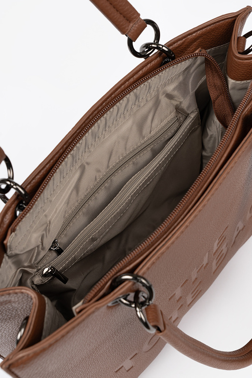 Ordinateur de poche typu tote À ciepłym brązie