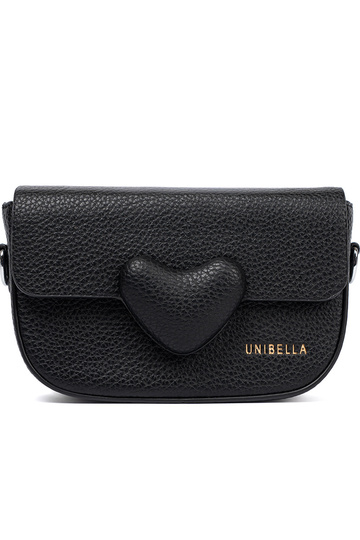 Kobieca Sac à main noir z dekoracyjnym zapięciem 2