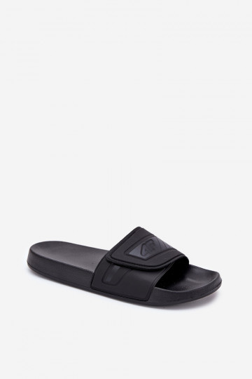 Chaussons Homme avec attaches adhésives 4FMM00FFLIM091-20S couleur noir