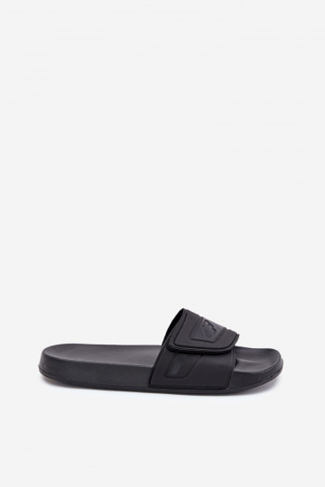 Chaussons Homme avec attaches adhésives 4FMM00FFLIM091-20S couleur noir 2