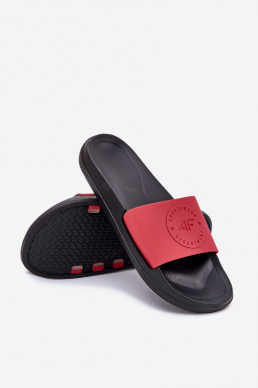 pour homme Chaussons 4FMM00FFLIM047A-62S couleur rouge