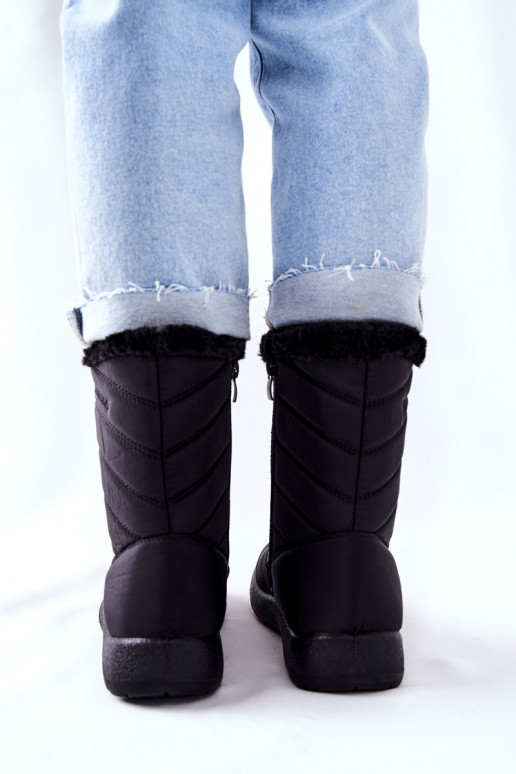 Grand Féminin réchauffer Bottes de neige couleur noire Luxina Grand Féminin réchauffer Bottes de neige couleur noire Luxina