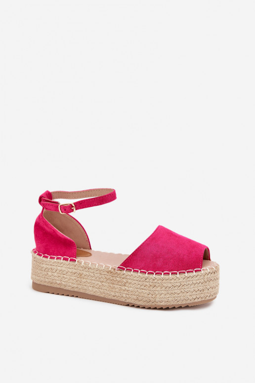 des sandales Espadrilles avec une plateforme Avec tresse couleur rose Selise des sandales Espadrilles avec une plateforme Avec tresse couleur rose Selise