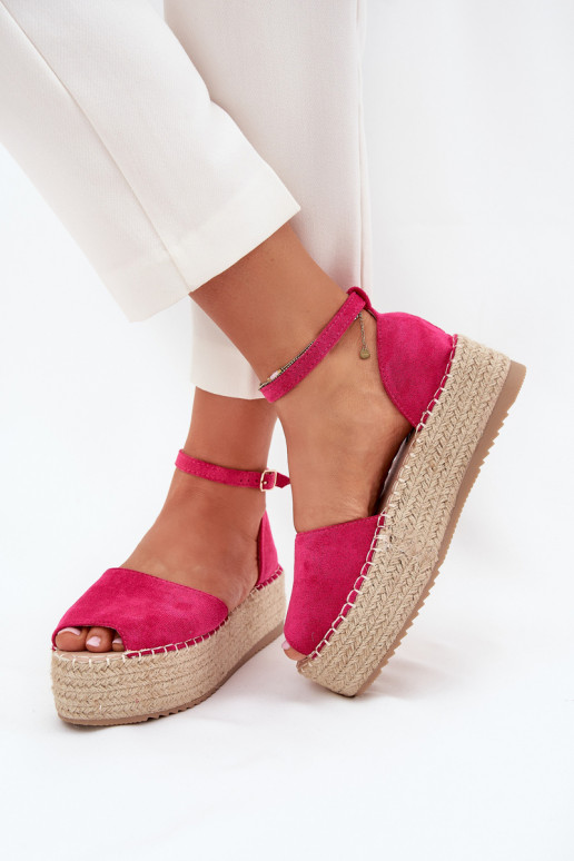 des sandales Espadrilles avec une plateforme Avec tresse couleur rose Selise des sandales Espadrilles avec une plateforme Avec tresse couleur rose Selise