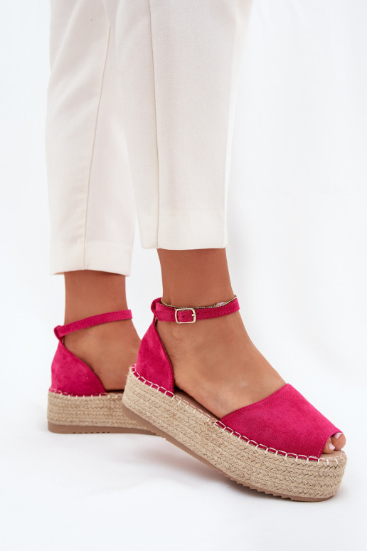 des sandales Espadrilles avec une plateforme Avec tresse couleur rose Selise des sandales Espadrilles avec une plateforme Avec tresse couleur rose Selise