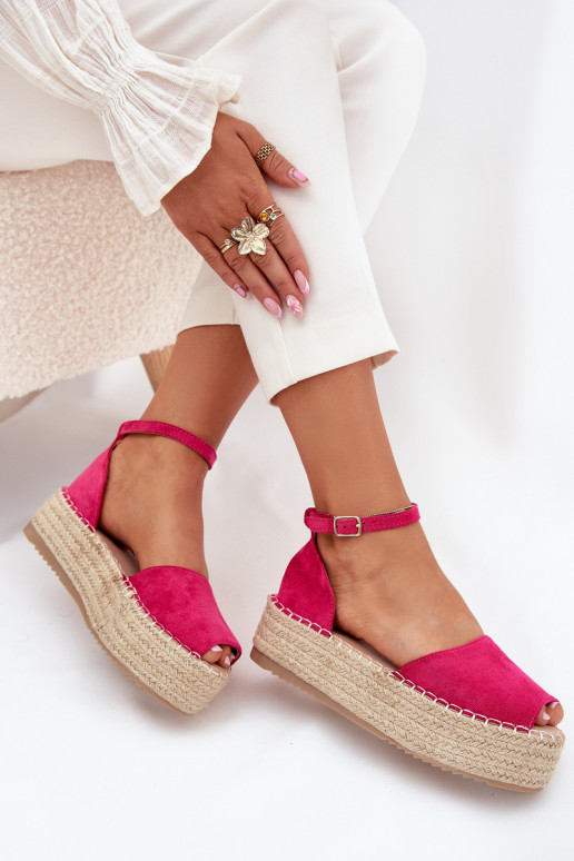 des sandales Espadrilles avec une plateforme Avec tresse couleur rose Selise des sandales Espadrilles avec une plateforme Avec tresse couleur rose Selise