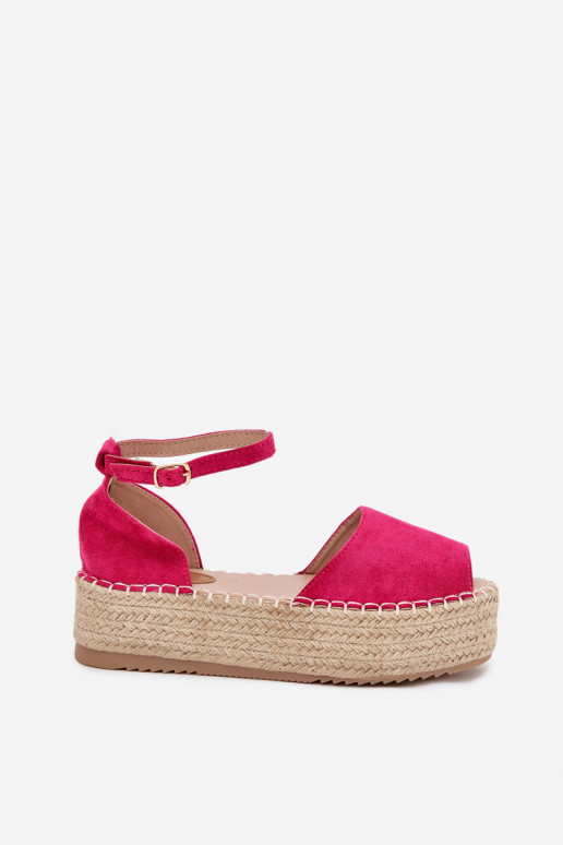 des sandales Espadrilles avec une plateforme Avec tresse couleur rose Selise des sandales Espadrilles avec une plateforme Avec tresse couleur rose Selise