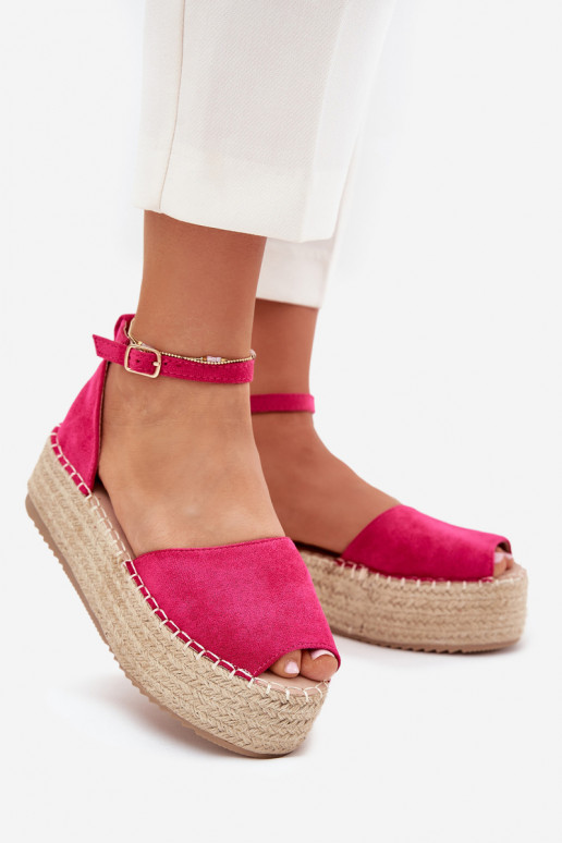 des sandales Espadrilles avec une plateforme Avec tresse couleur rose Selise des sandales Espadrilles avec une plateforme Avec tresse couleur rose Selise