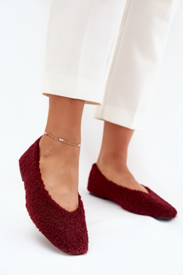 Ballerines bordées pour femmes avec fourrure 2