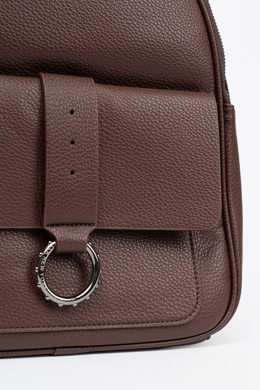 marron sac à dos Dames en cuir écologique