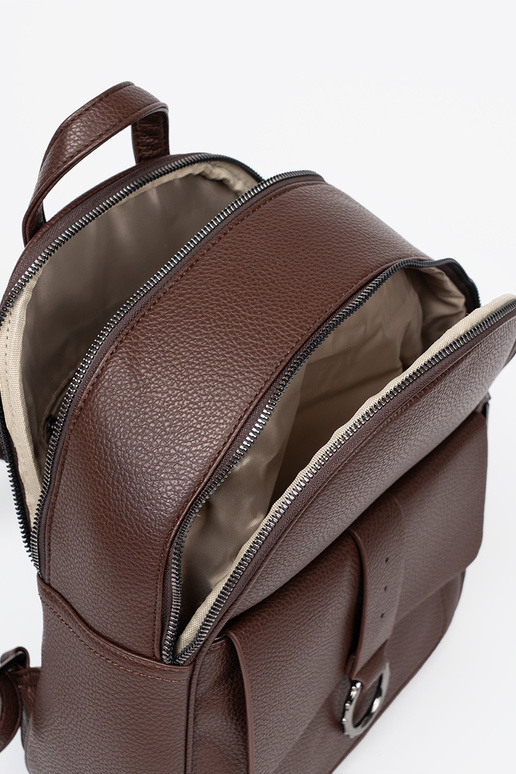 marron sac à dos Dames en cuir écologique