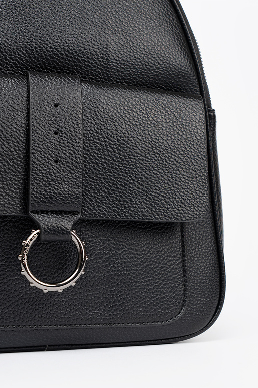 couleur noire sac à dos Dames en cuir écologique