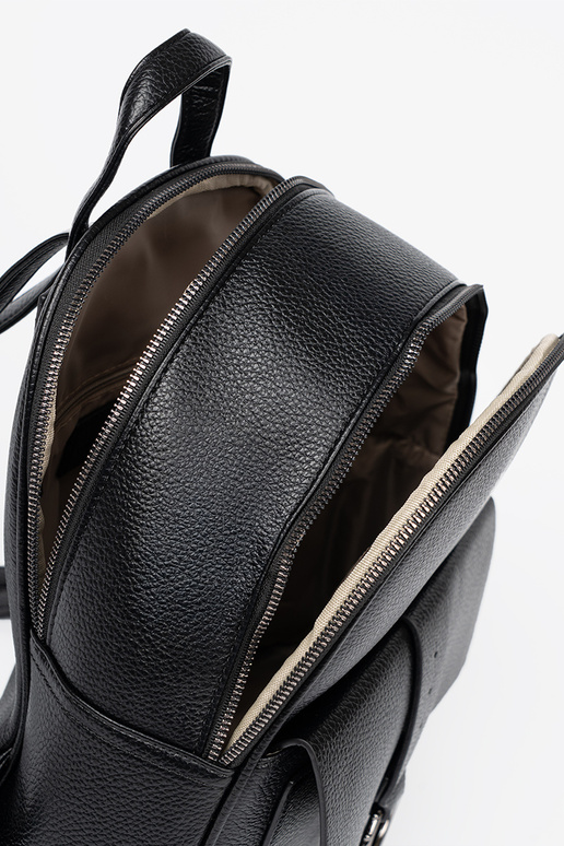 couleur noire sac à dos Dames en cuir écologique