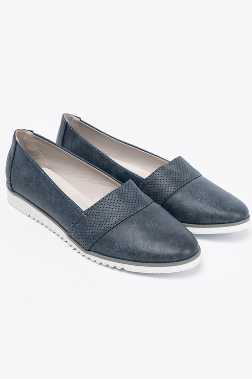 bleu foncé mocassins sur une semelle blanche bleu foncé mocassins sur une semelle blanche