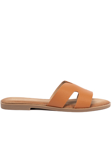couleur caramel Chaussons femmes z Àycięciami 2