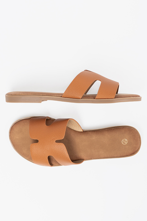 couleur caramel Chaussons femmes z Àycięciami couleur caramel Chaussons femmes z Àycięciami