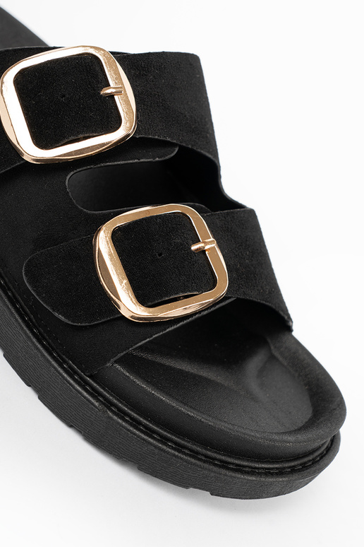 Chaussons femmes couleur noire ze dorémi klamrami Chaussons femmes couleur noire ze dorémi klamrami