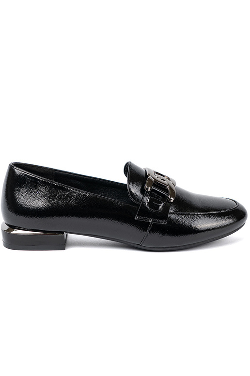 avec effet vernis mocassins avec boucle décorative Sergio Leone avec effet vernis mocassins avec boucle décorative Sergio Leone