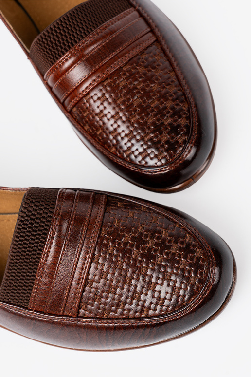 chaussures de femme slip-on z fakturoÀanym noskiem