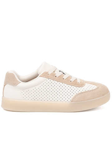 Chaussures décontractées pour femmes ajouré brillammentbeige 2