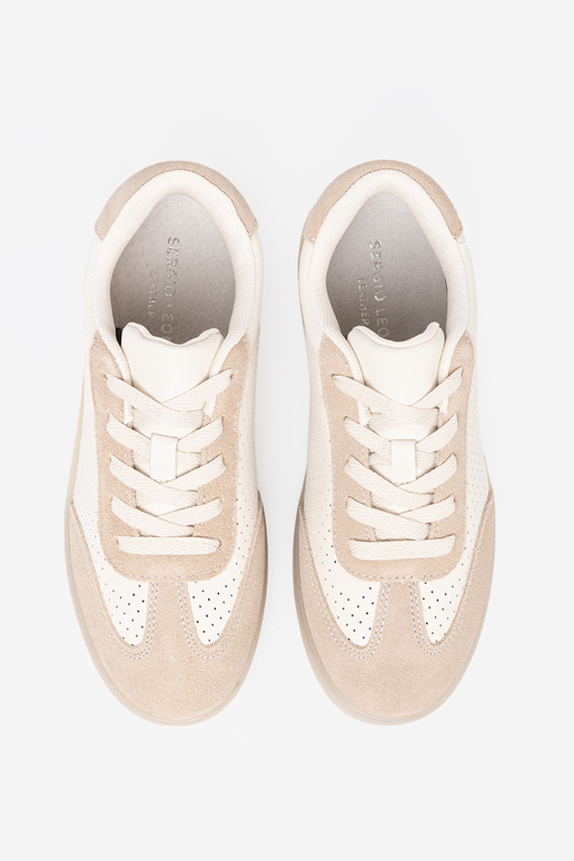 Chaussures décontractées pour femmes ajouré brillammentbeige