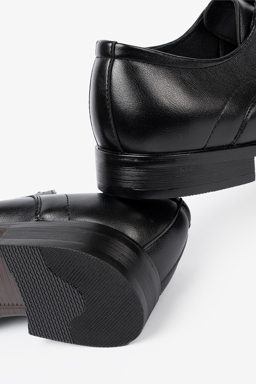 Style élégant demi-chaussures Hommes À un classiquej czerni i połysku