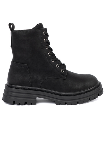 couleur noire Chaussures de femmee z lacetsm i bieżnikiem Sergio Leone 2