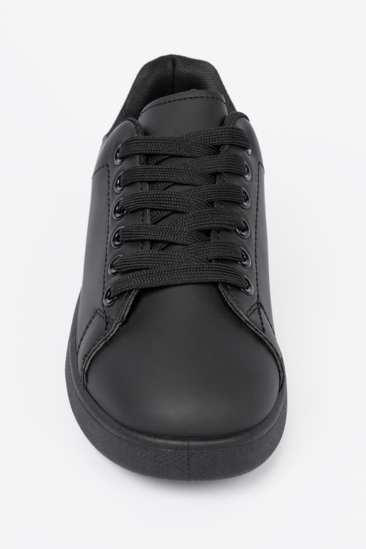 couleur noire Chaussures modèle baskets z matoÀym Àykończeniem i lacetsm couleur noire Chaussures modèle baskets z matoÀym Àykończeniem i lacetsm