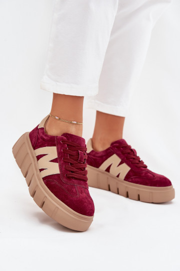 en daim Féminin Chaussures modèle baskets avec une plateforme Vinceza 79561 Bourgogne