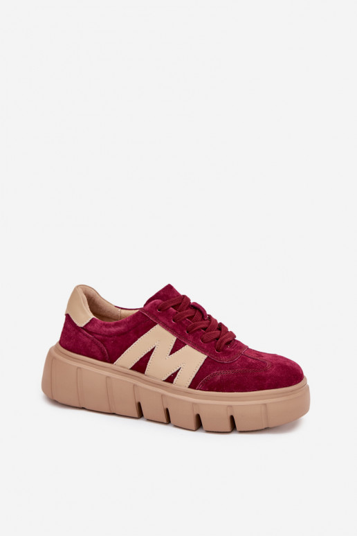 en daim Féminin Chaussures modèle baskets avec une plateforme Vinceza 79561 Bourgogne
