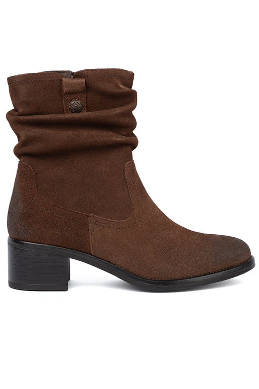 marron peau chaussures avec un haut à volants Sergio Leone