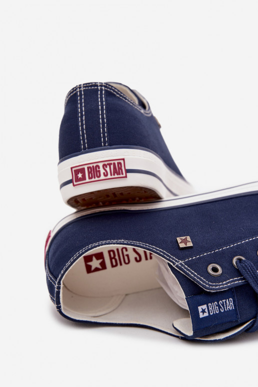 Chaussures décontractées pour hommes Faible  Big Star DD174503 bleu foncé