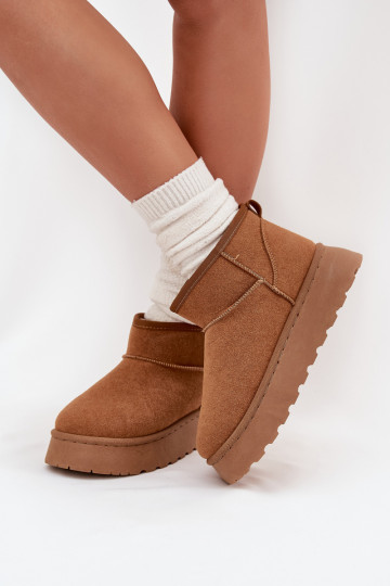 Chaussures beige avec accents noirs et semelle épaisse 2