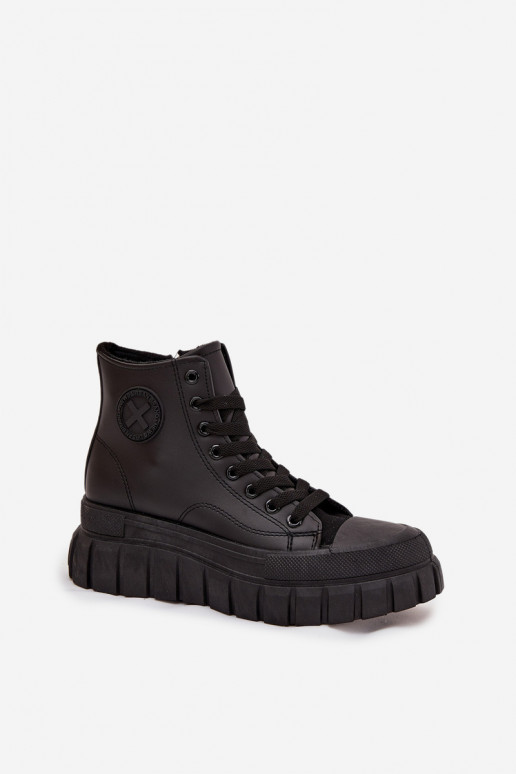 réchauffer chaussures de loisirs à semelles Féminin avec une plateforme Verrouillage couleur noire Sarira réchauffer chaussures de loisirs à semelles Féminin avec une plateforme Verrouillage couleur noire Sarira